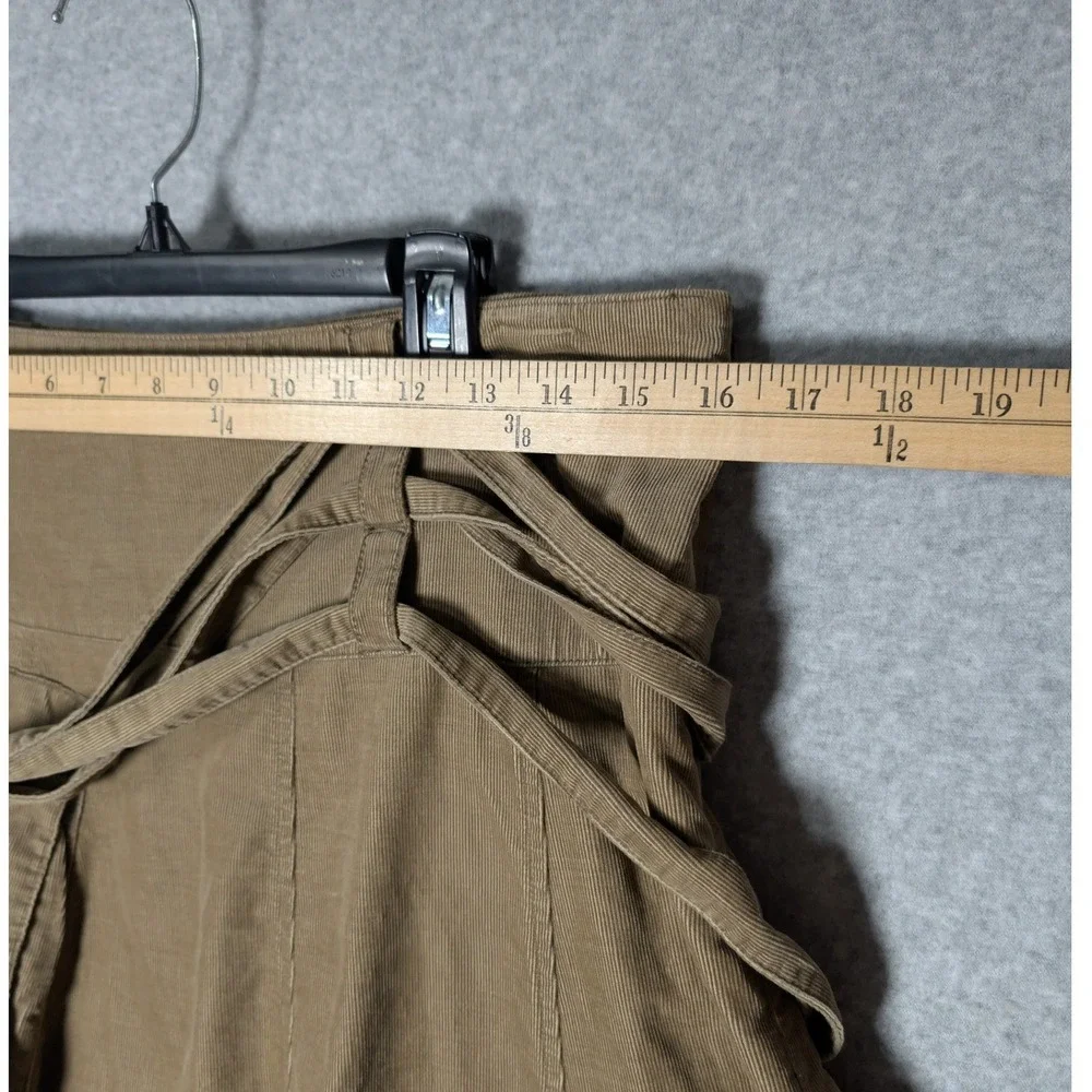 American Eagle Corduroy‎ Cargo Utility Skirt Womens 8 Side Zip Y2K Streetwear